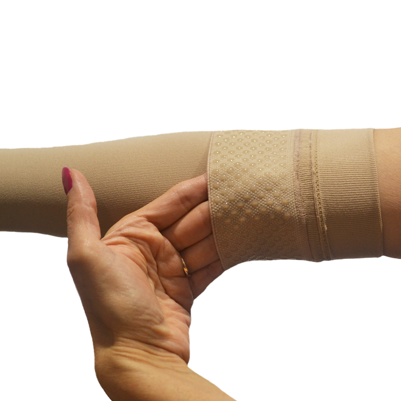 Manga para brazo con silicón para Linfedema 20-30mmHg Armsleeve